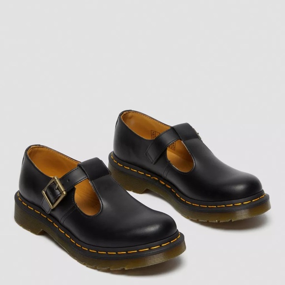 Dr. Martens Shoes - Dr. Martens Polley Smooth Leather Mary Janes